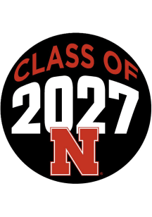 Red Nebraska Cornhuskers 3&quot; Class of 2027 Button