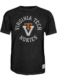 VA TECH M BLACK Vault Oil Wash SS TEE
