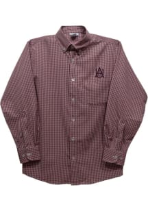 Vive La Fete Alabama A&amp;M Bulldogs Toddler Maroon Gingham Long Sleeve Polo