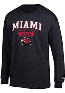 Champion Miami RedHawks Black Class of 2028 Jersey Long Sleeve T Shirt