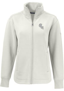 Cutter and Buck Chicago White Sox Womens White City Connect Roam Light Weight Jacket