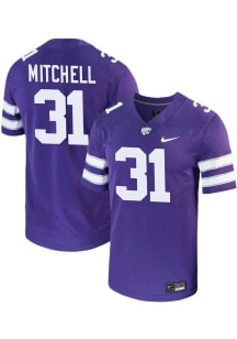 Dominic Mitchell Nike Mens Purple K-State Wildcats NIL Football Jersey