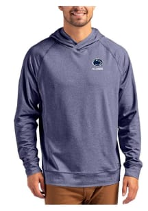 Mens Penn State Nittany Lions Navy Blue Cutter and Buck Alumni Adapt Knit Hood Hooded Sweatshirt