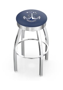 Navy Midshipmen 3 Ring Chrome Seat Pub Stool -