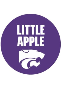 Purple K-State Wildcats 3&quot; Little Apple Button