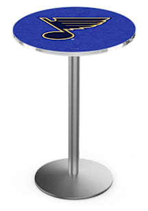 St Louis Blues Black Round Base Pub Table