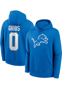 Jahmyr Gibbs Detroit Lions Mens Blue Home Player Hood