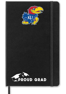 Kansas Jayhawks Proud Grad team logo Notebook and Folder - Black