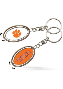 Clemson Tigers Spinner Keychain - Orange