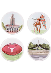 Texas Longhorns 4 Pack Coaster - White