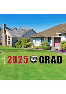 Georgia Bulldogs 2025 Grad Yard Sign - Red