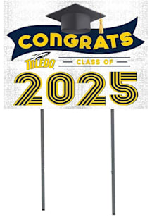 Toledo Rockets KH Sports Fan Class of 2025 graduation graphic Yard Sign - White