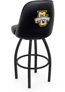 Marquette Golden Eagles Padded Swivel Pub Stool - Black
