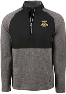 Cutter and Buck North Carolina A&T State University Mens Black Adapt Eco Hybrid Long Sleeve Qtr Zi..