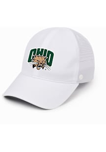 Ohio Bobcats White Performance Ponyback Womens Adjustable Hat