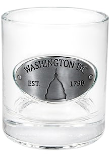 Washington D.C. Medallion Rock Glass - White
