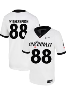 DaMari Witherspoon Nike Mens White Cincinnati Bearcats NIL Game Football Jersey