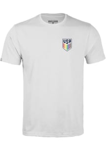 Levelwear USMNT White Richmond Core Pride 25 Short Sleeve T Shirt