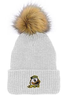 LogoFit Oregon Ducks White Belgian Womens Knit Hat