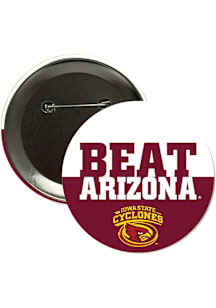 Iowa State Cyclones BEAT Arizona 3" Button - Cardinal