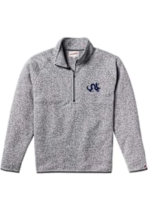 Drexel Dragons Mens Grey Saranac Long Sleeve Qtr Zip Pullover
