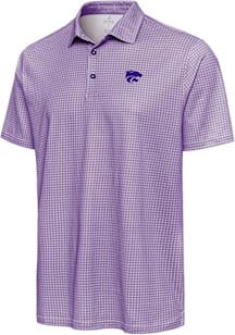 Antigua K-State Wildcats Mens Purple Breeze Short Sleeve Polo