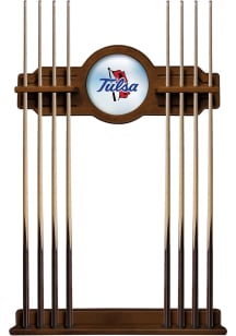 Brown Tulsa Golden Hurricane Solid Wood Cue Rack Pool Table
