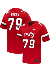 Ethan Green Nike Mens Red Cincinnati Bearcats NIL Name And Number Football Jersey