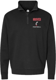 Gavin Grover Mens Rally Black Cincinnati Bearcats NIL Embroidered Qtr Zip Pullover