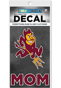 Arizona State Sun Devils Mom Auto Decal - Red