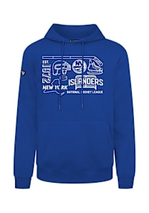 Levelwear New York Islanders Mens Blue Podium Campaign Long Sleeve Hoodie