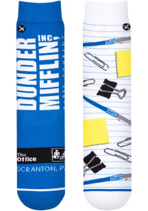 Scranton Dunder Mifflin Split Mens Crew Socks