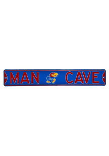 Kansas Jayhawks Man Cave Street Sign