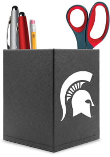 Black Michigan State Spartans Logo Desk Caddy