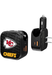 Kansas City Chiefs Text Backdrop 2in1 Phone Charger