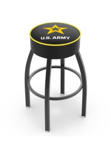 Army Swivel Pub Stool - Black