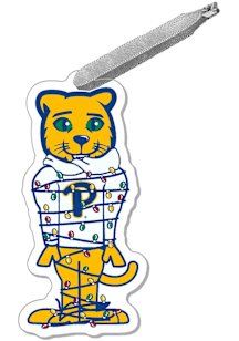 Pitt Panthers Acrylic Lights Holiday ROC Ornament - Blue