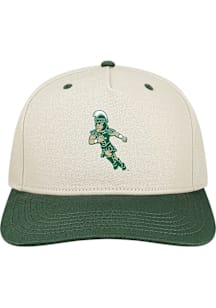 Michigan State Spartans Heritage Sparty Football Adjustable Hat - Natural