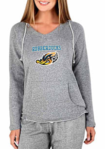 Concepts Sport Akron RubberDucks Womens Ash Mainstream Hooded Sweatshirt