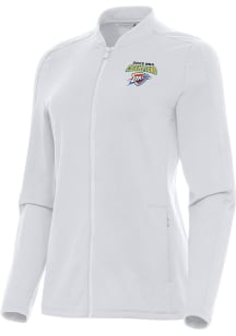 Antigua Oklahoma City Thunder Womens White 2025 Finals Champions Continual Light Weight Jacket