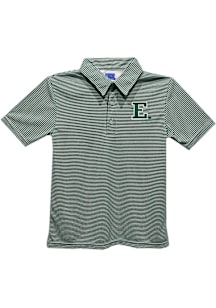 Vive La Fete Eastern Michigan Eagles Youth Green Pencil Stripe Short Sleeve Polo Shirt