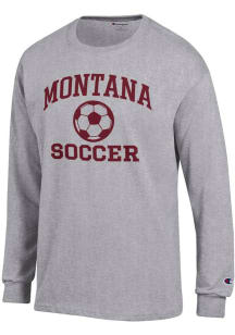 Champion Montana Grizzlies Grey Soccer Jersey Long Sleeve T Shirt