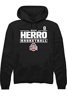 Myles Herro Ohio State Buckeyes Mens Black NIL Stacked Box Player Hood
