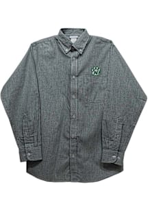 Vive La Fete Northwest Missouri State Bearcats Baby Green Gingham Long Sleeve Polo