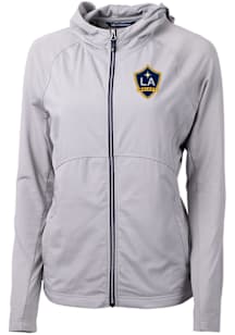 Cutter and Buck LA Galaxy Womens Grey Adapt Eco Light Weight Jacket