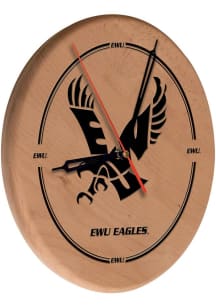 Eastern Washington Eagles Laser Engraved Wall Clock