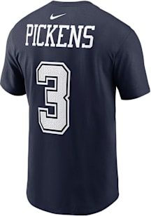 George Pickens Dallas Cowboys Navy Blue Home Short Sleeve Player T Shirt
