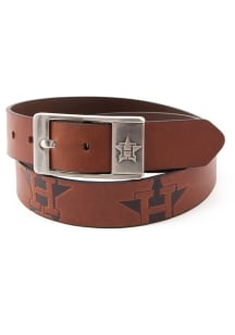 Houston Astros Leather Brandish Mens Belt