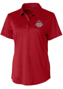 Cutter and Buck Toronto FC Womens Red Prospect Short Sleeve Polo Shirt