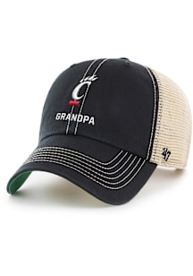 47 Black Cincinnati Bearcats Grandpa Trawler Adjustable Hat